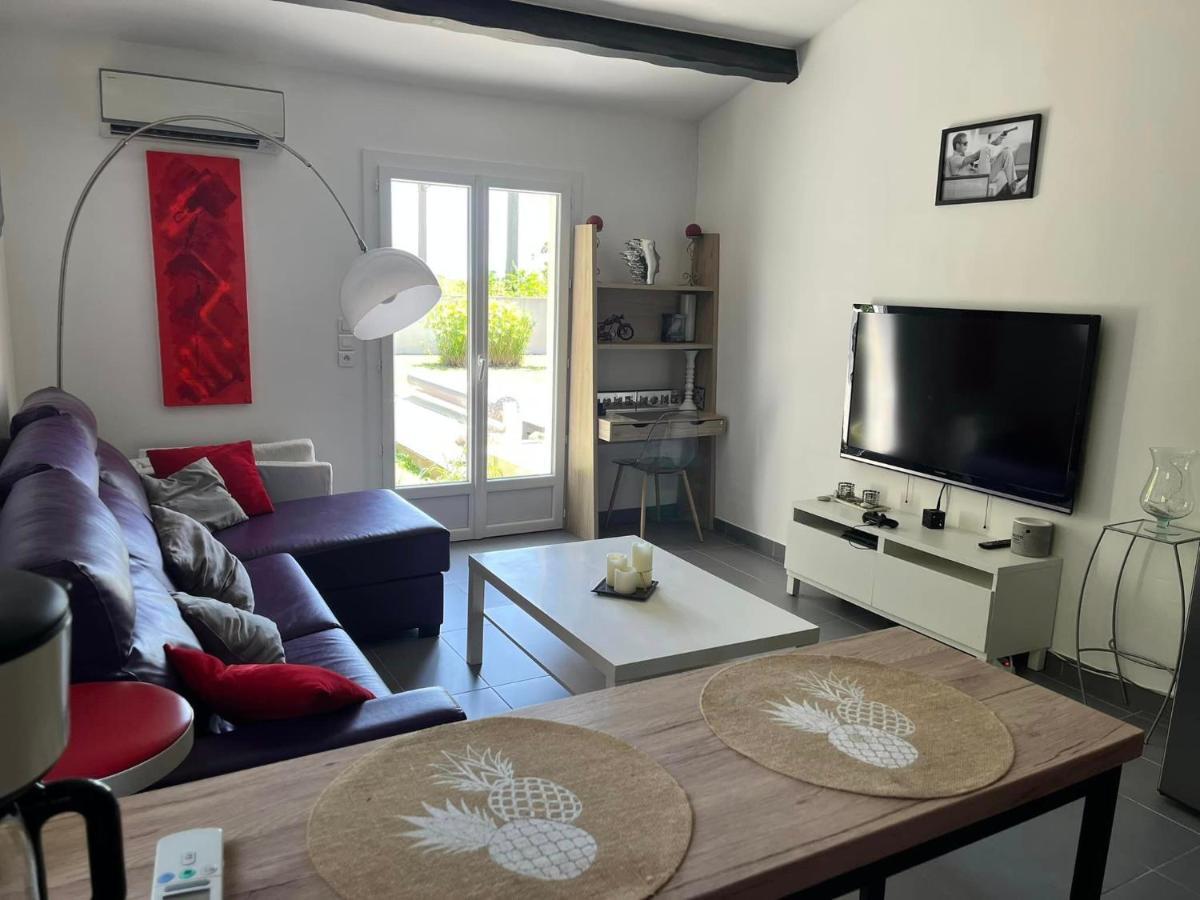 Charmant Studio Independant Proche Mer Parking Prive Mireval Exterior foto